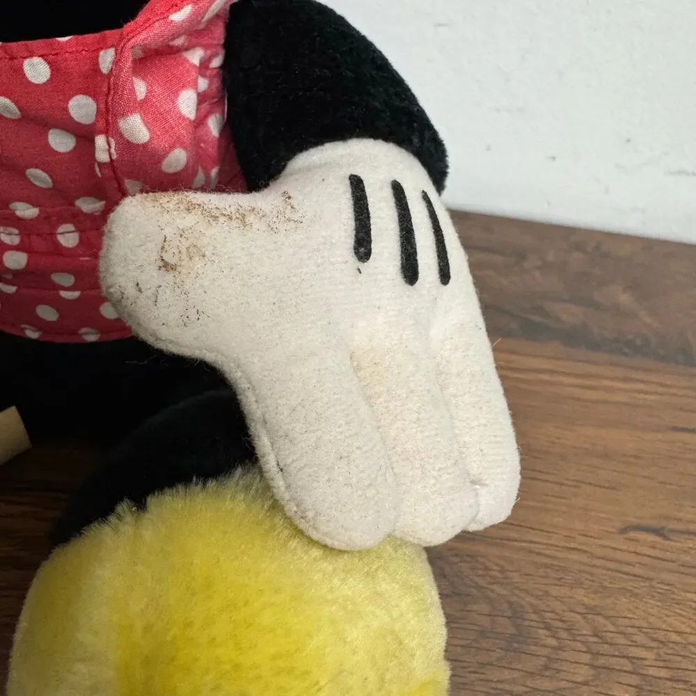 Vtg Disneyland Walt‎ Disney Sitting Minnie Mouse Plush Stuffed Animal Toy